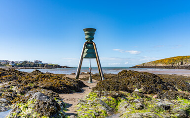 Naklejka premium Cemaes fishing village on the Sile of Anglesey