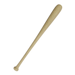 Fototapeta na wymiar Wooden baseball bat transparent png background