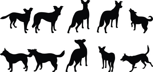 silhouettes of animals  Dog Silhouette Vectors for Your Creative Projects