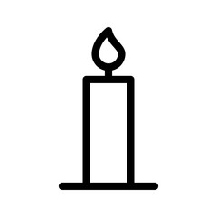 candle icon vector logo template