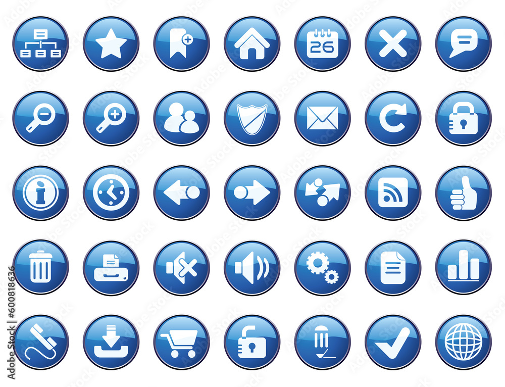 Poster internet icon set. easy to edit vector.
