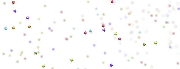 colorful XMAS Stars - Glossy 3D Christmas star icon. Design element for holidays. -