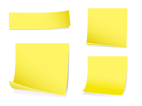 Sticky memo notes with shadows.  Please check my portfolio for more stationary images.