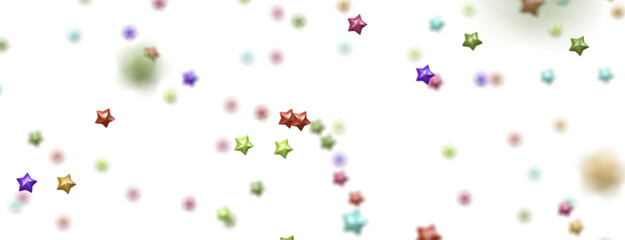 XMAS Stars - Banner with golden decoration. Festive border with falling glitter dust and stars.
