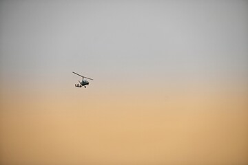 helicopter in the sky