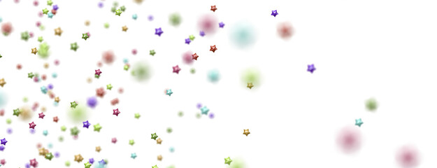 The stars background with sparkle lights confetti falling is a magical sight,