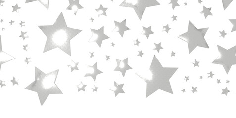 Silver star of confetti. - png transparent