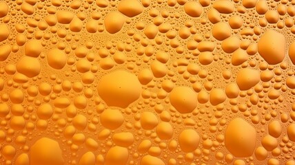 Fototapeta na wymiar beer texture with bubbles. beer bar foam macro background vector, a fizzy beverage against an orange background.The Generative AI.