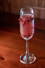 Elegant mixology-level cocktails at a cocktail bar