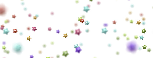 XMAS Stars - colored stars - png transparent