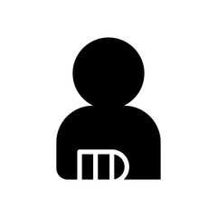 Broken arm icon