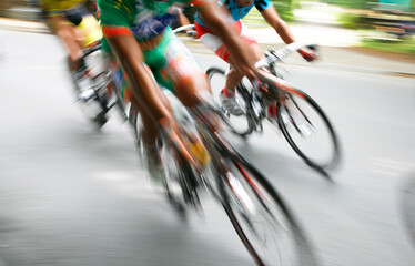 Break away in the bicycle race Around Denmark 2008