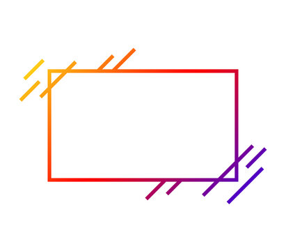 neon rectangle frame
