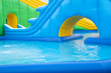 Children's Inflatable Castle Playground with pool
