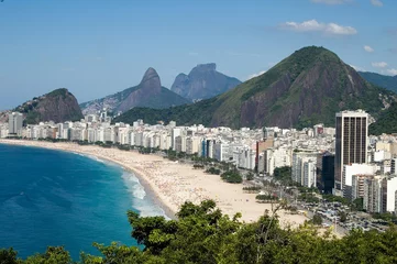 Fototapete Copacabana, Rio de Janeiro, Brasilien View from copacabana Beach, Rio de Janeiro, Brazil