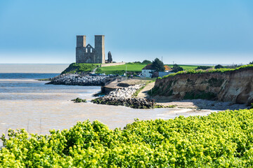 Reculver Towers Kent England Viewed