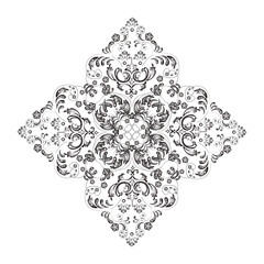 doodles gray isolated pattern on white background