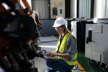 The electronic circuit board used to control the operation of the robotics arm. It is a artificial...