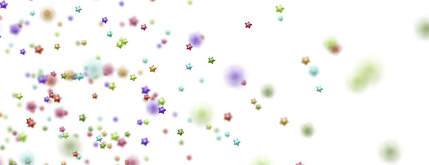 colorful XMAS Stars - Glossy 3D Christmas star icon. Design element for holidays. - png transparent