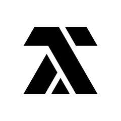 Letter AT TA monogram logo design