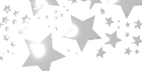Silver star of confetti. - png transparent