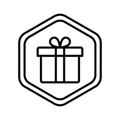 Gift giving, Rewards, recognition, Incentive programs, Loyalty rewards, Gift cards, Employee recognition, Appreciation gifts vector line icon.