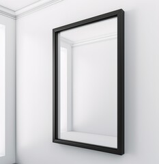 Mock up frame with minimal decor close up in home interior background. Generative Ai.