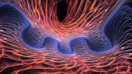 Elegant abstract illustration for art projects, cards, business, posters. 3D illustration, computer-generated fractal