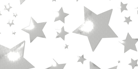 Seamless pattern with small silver stars on white background. - png transparent