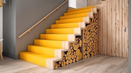 Background of abandoned house, desolate building. Generative ai