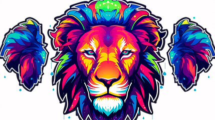 lion head. Generative ai