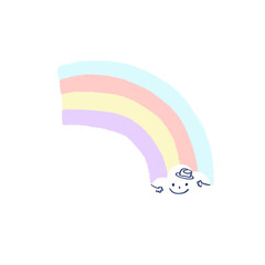 A drawing of cute smiley orange