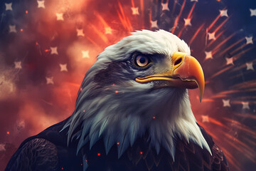 US Eagle - A Majestic Icon of Freedom and Strength Made by AI