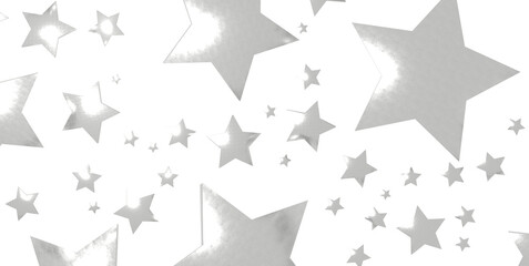 sparkling Christmas confetti falling isolated on white. magic shining flying stars glitter backdrop, sparkle border - png transparent