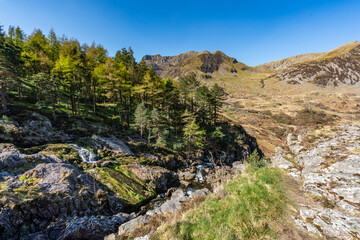 Views around the Devils Kitchen, Snowdonia National Park , North Wales