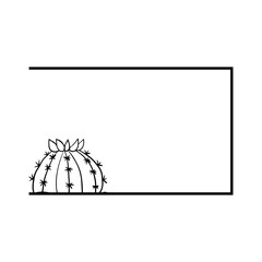 cactus rectangle frame
