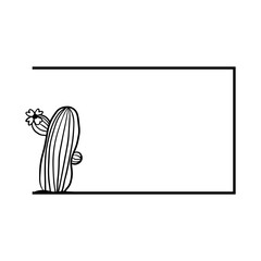 cactus rectangle frame
