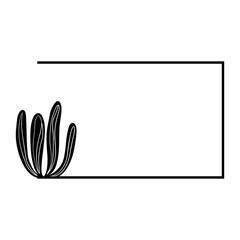 cactus rectangle frame
