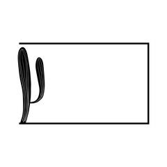 cactus rectangle frame
