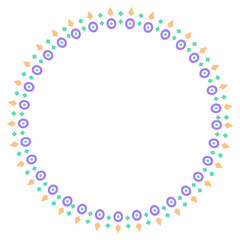 ethnic circle frame
