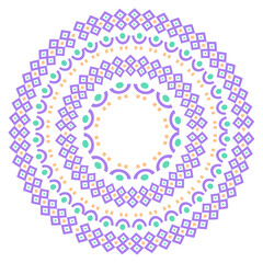 ethnic circle pattern
