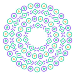 ethnic circle pattern
