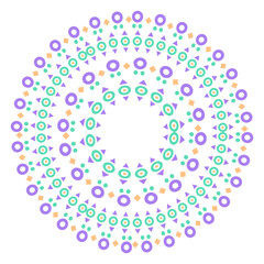 ethnic circle pattern
