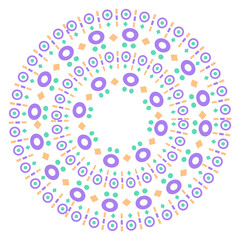 ethnic circle pattern
