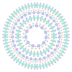 ethnic circle pattern
