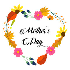 mothers day text vector.suitable for card , banner or poster