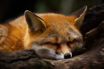 Naklejka na ściany i meble Sleeping Fox