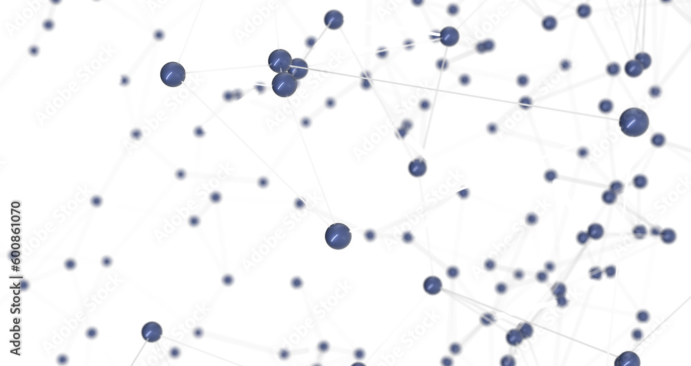 Poster falling cyber particles. big data stream. 3d