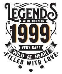 Obraz premium Legends typography print template design
