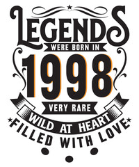 Obraz premium Legends typography print template design
